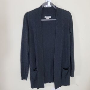 Staring at Stars Charcoal Open Cardigan Size M